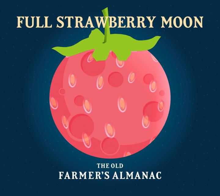 strawberry moon of june