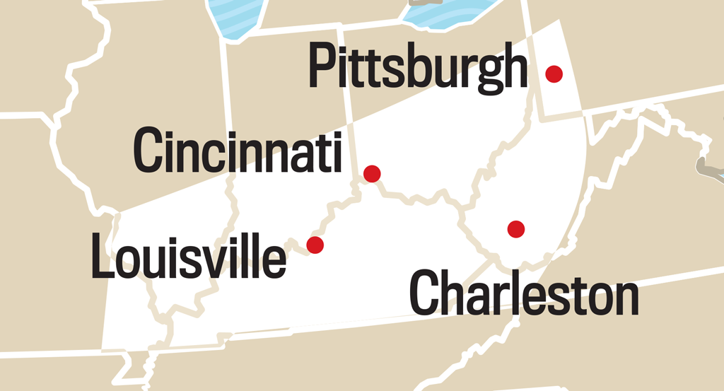 Map showing Old Farmer's Almanac long range weather region number 7