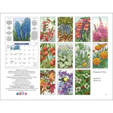 2025 Gardening Calendar Back