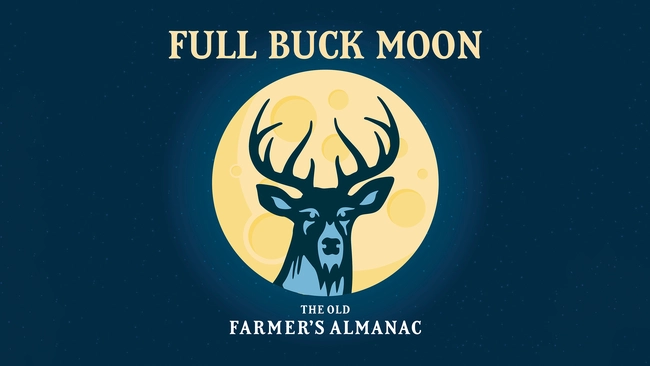 full buck moon, july full moon, the old farmer's almanac