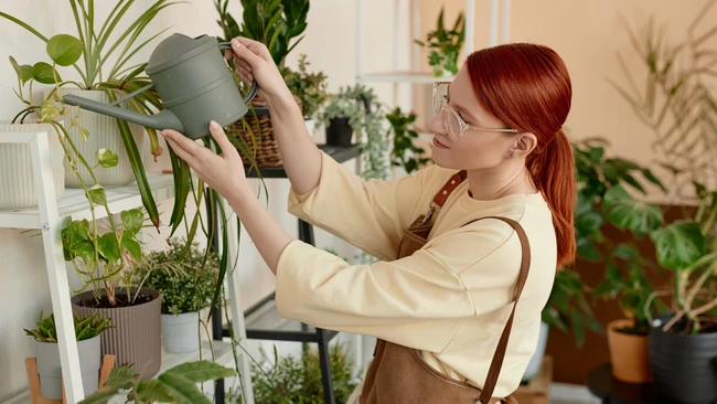 Watering Houseplants 